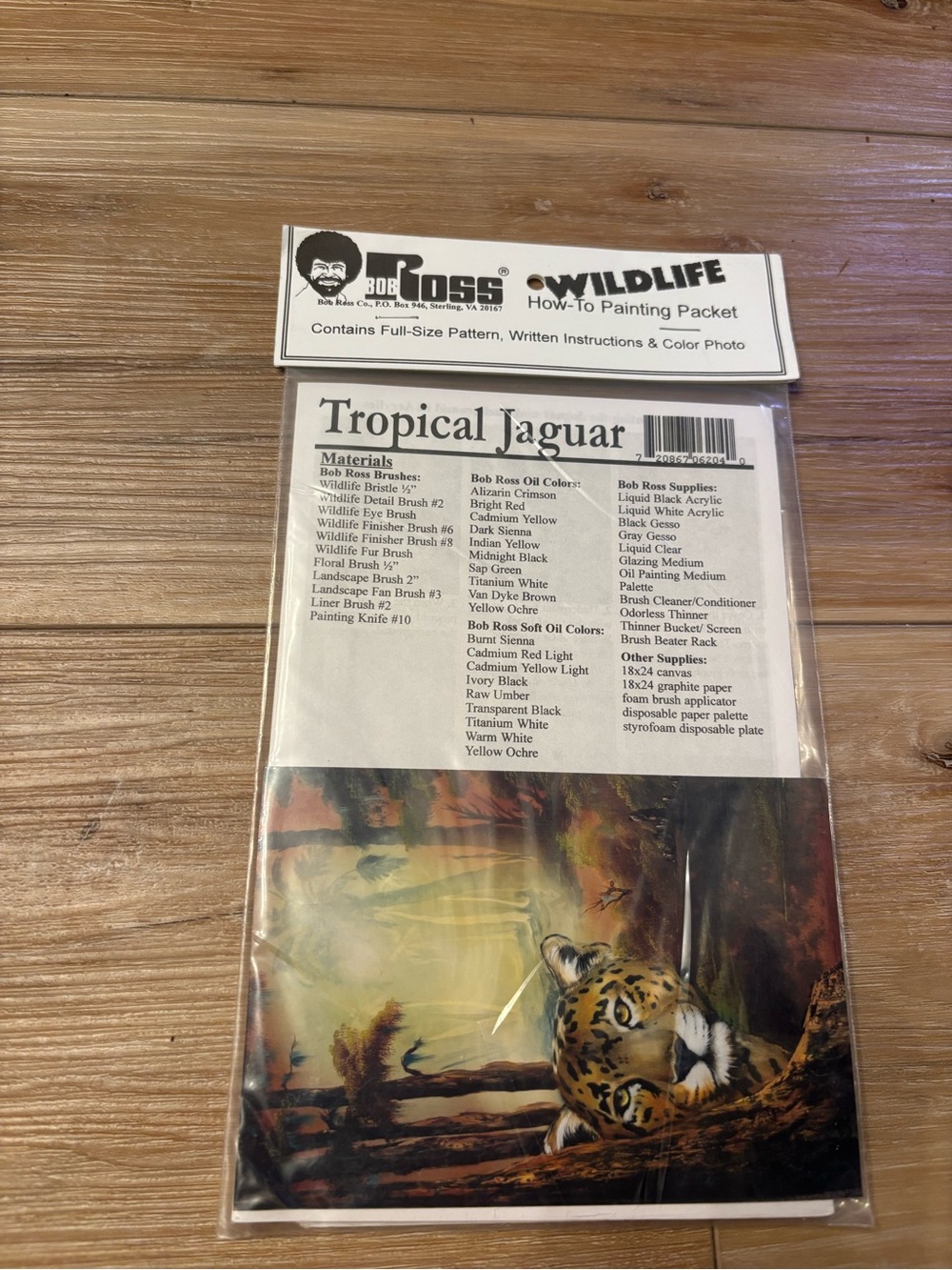 Bob Ross Floral How-To Painting Packet: Tropical Jaguar
